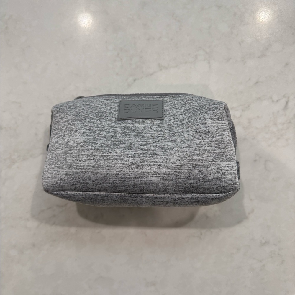 Dagne Dover Heathered Gray Toiletry Bag